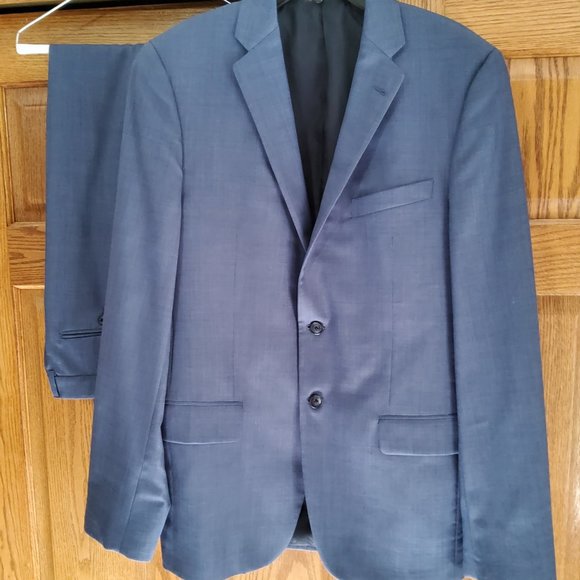 Joseph Aboud Blue Suit, Slim & Tall, 40L / 38x34 - Picture 1 of 13